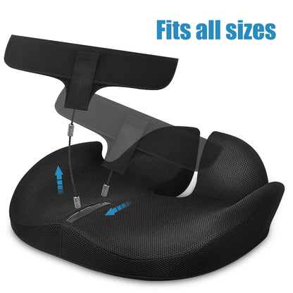 adjustable strap pregnancy car seat cushion - fits all body types